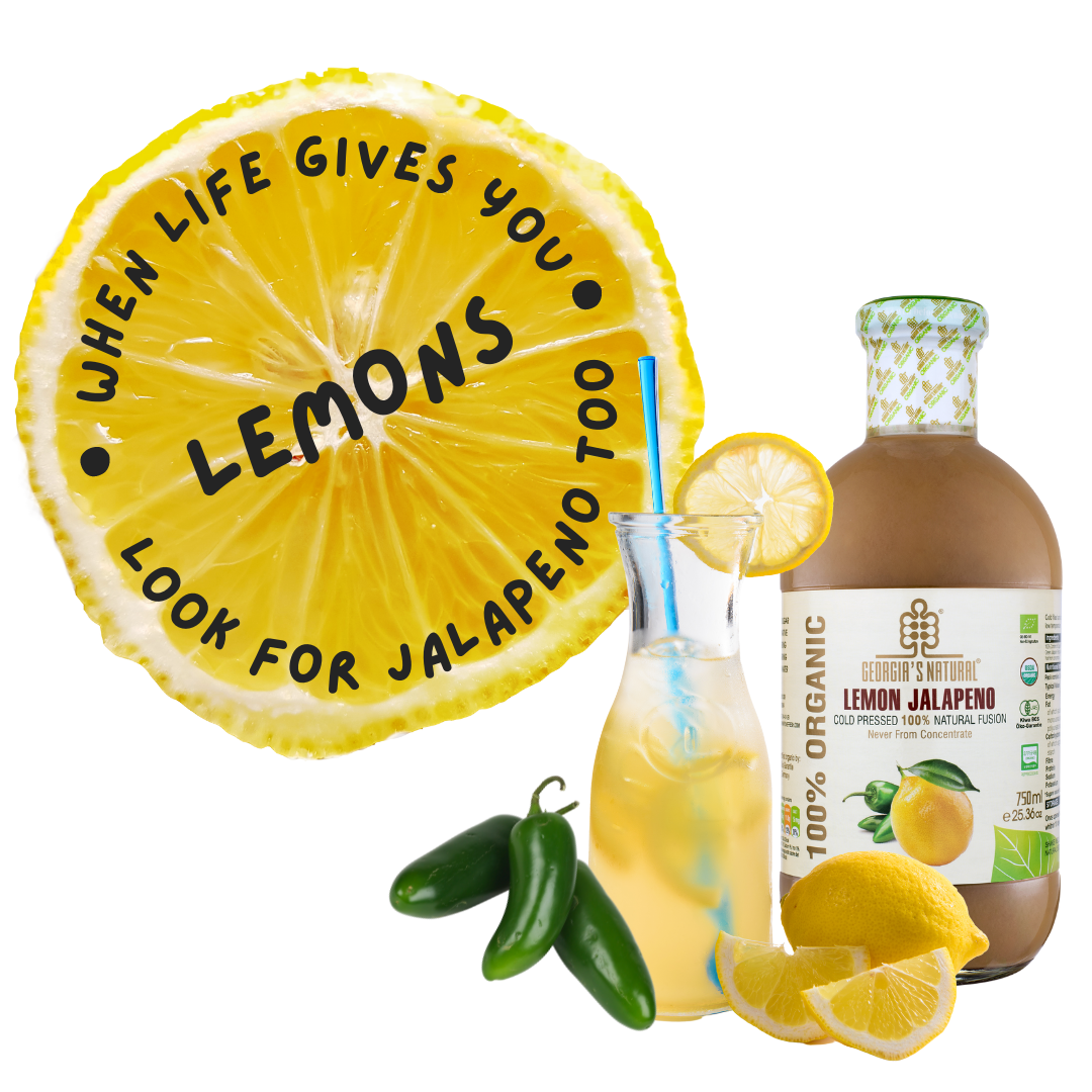 【Georgia's Natural】Lemon Jalapeno 750mLX6 Bottles | 100% Pure Organic |  PREMIUM