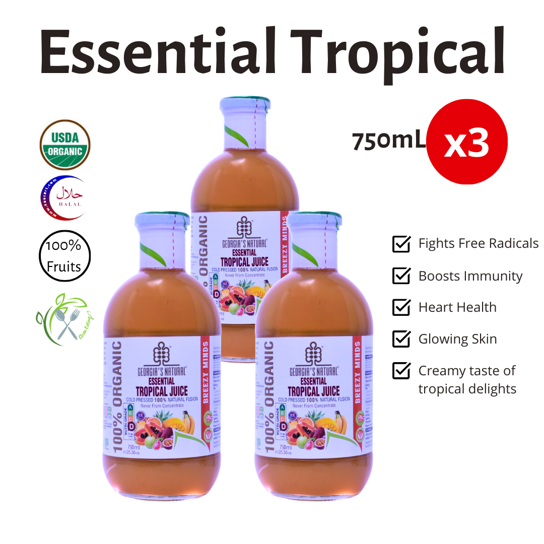 [Georgia's Natural] Essential Tropical Juice 750mL | CNY Limited Edition | 100% Pure Organic