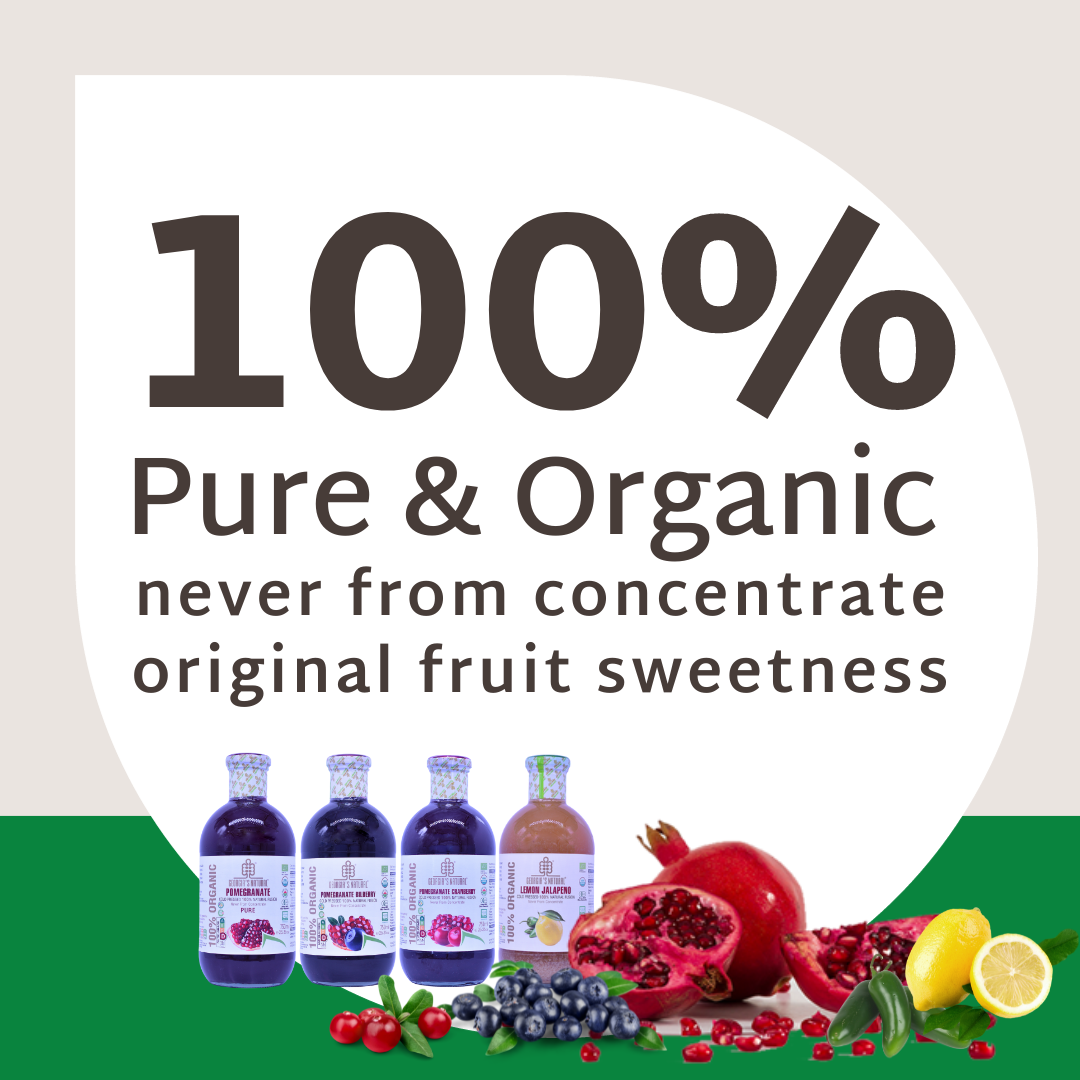 [Georgia's Natural] Pomegranate Cranberry Juice 750mLX6 Bottles | 100% Pure Organic | PREMIUM