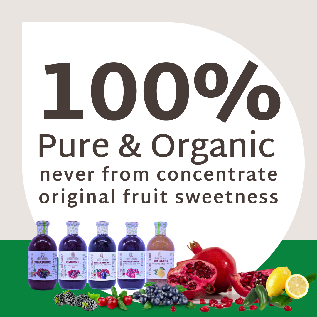 [Georgia's Natural] Pomegranate Blackberry 750mLX 6 Bottles | 100% Pure Organic | PREMIUM