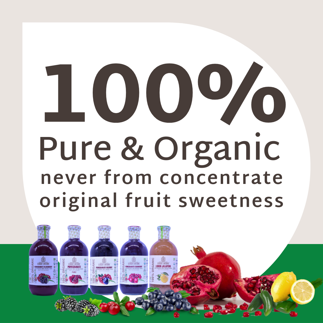 [Georgia's Natural] Pomegranate Cranberry 750mLX2 Bottles | 100% Pure Organic | PREMIUM