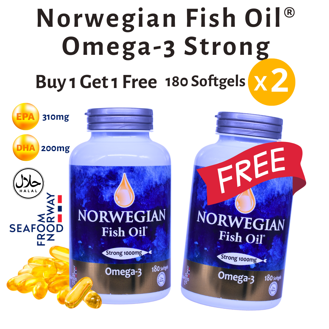 Norwegian Fish Oil Omega-3 Strong (180 Softgels)