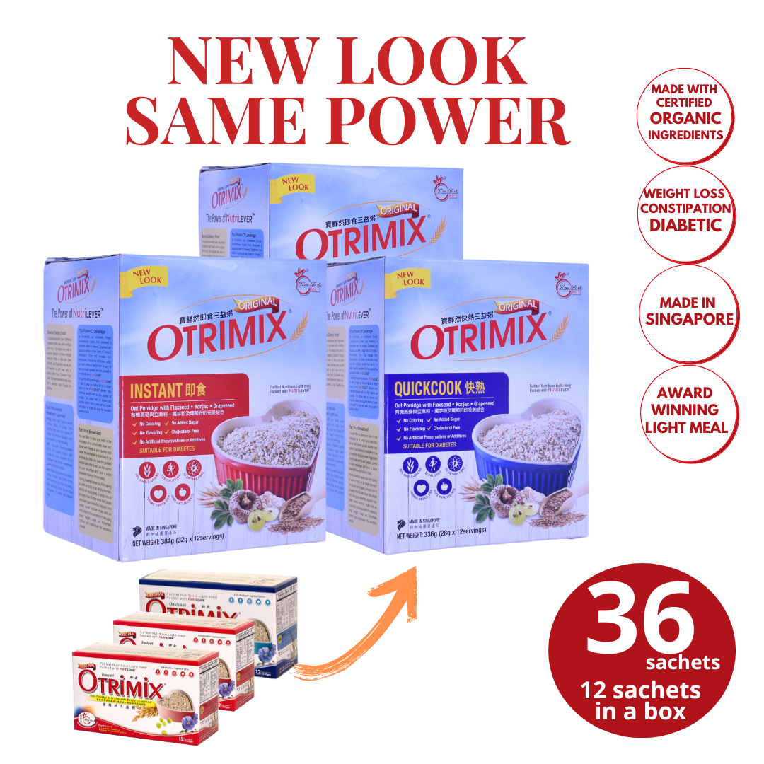 Otrimix Instant & Quickcook Oats Porridge 36 Meals (3 Box) | Keto Friendly