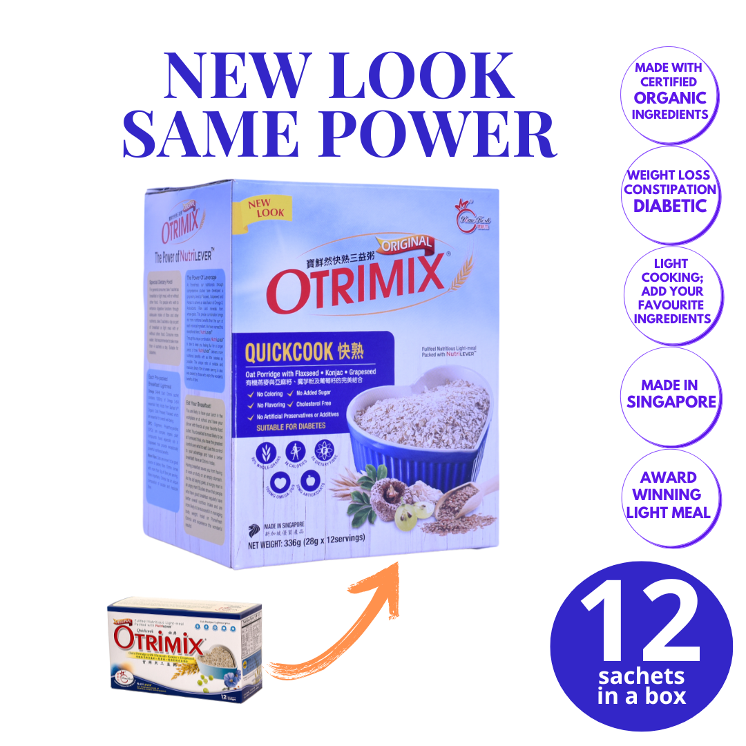Otrimix Quickcook Oats Porridge 12 Meals (1 Box) | Keto Friendly