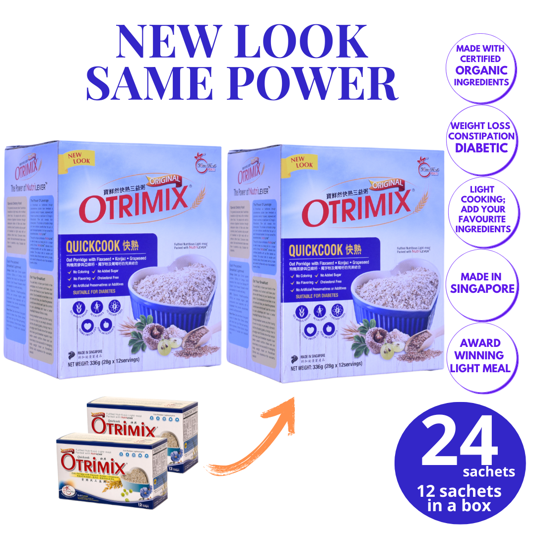 Otrimix Quickcook Oats Porridge 24 Meals (2 Box) | Keto Friendly