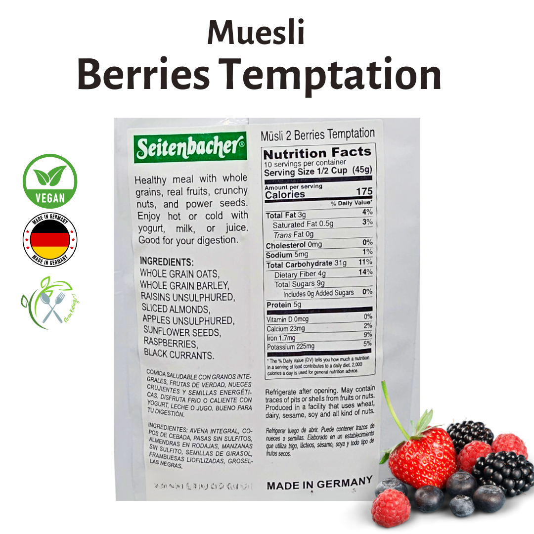 Seitenbacher Muesli – Mix of 3 Bags (454g x 3) | Best From Germany