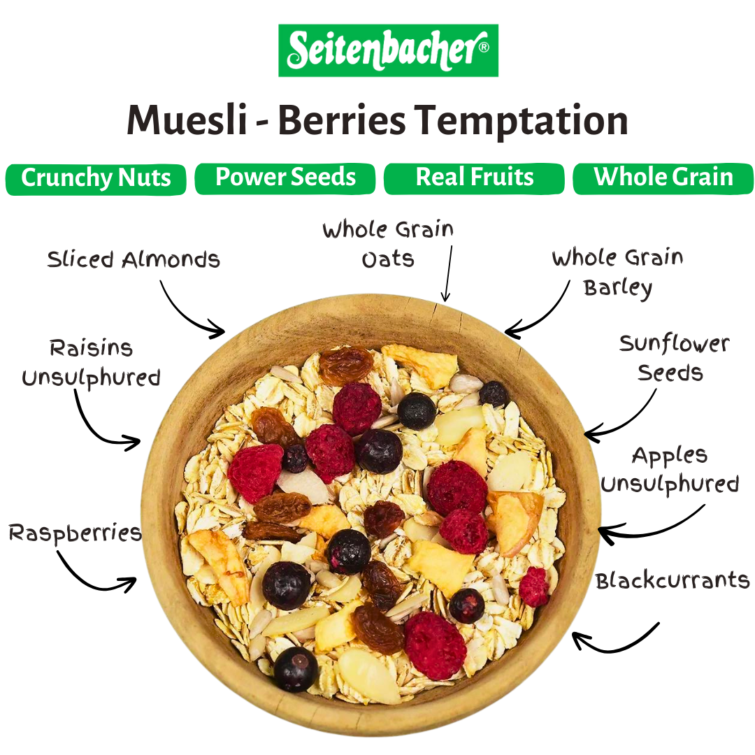 Seitenbacher Muesli – Mix of 3 Bags (454g x 3) | Best From Germany