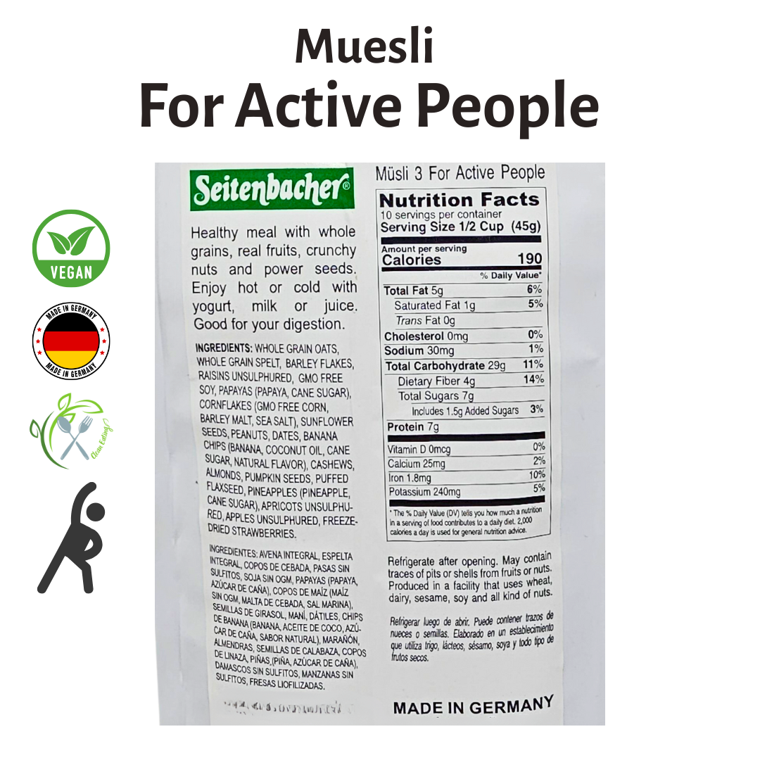 Seitenbacher Muesli – Mix of 3 Bags (454g x 3) | Best From Germany