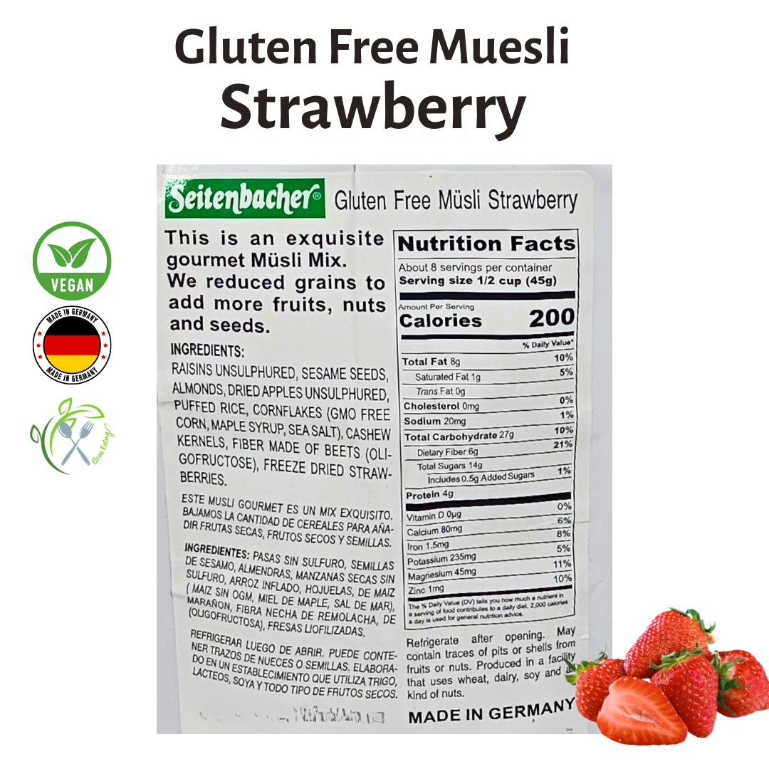 Seitenbacher Gluten Free Muesli Strawberry (375g) | Best From Germany