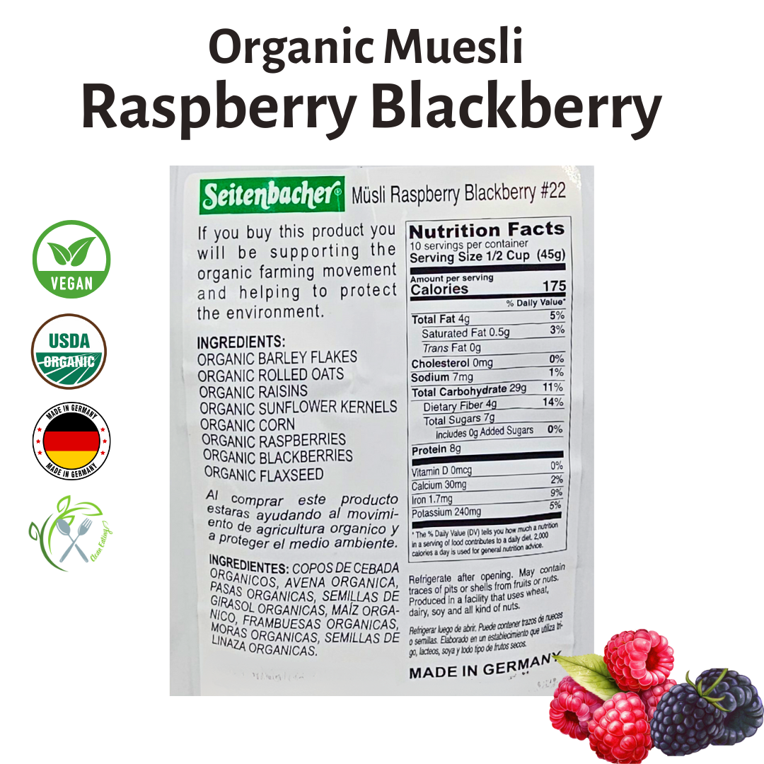 Seitenbacher Organic Muesli – Mix of 2 Bags | Best From Germany