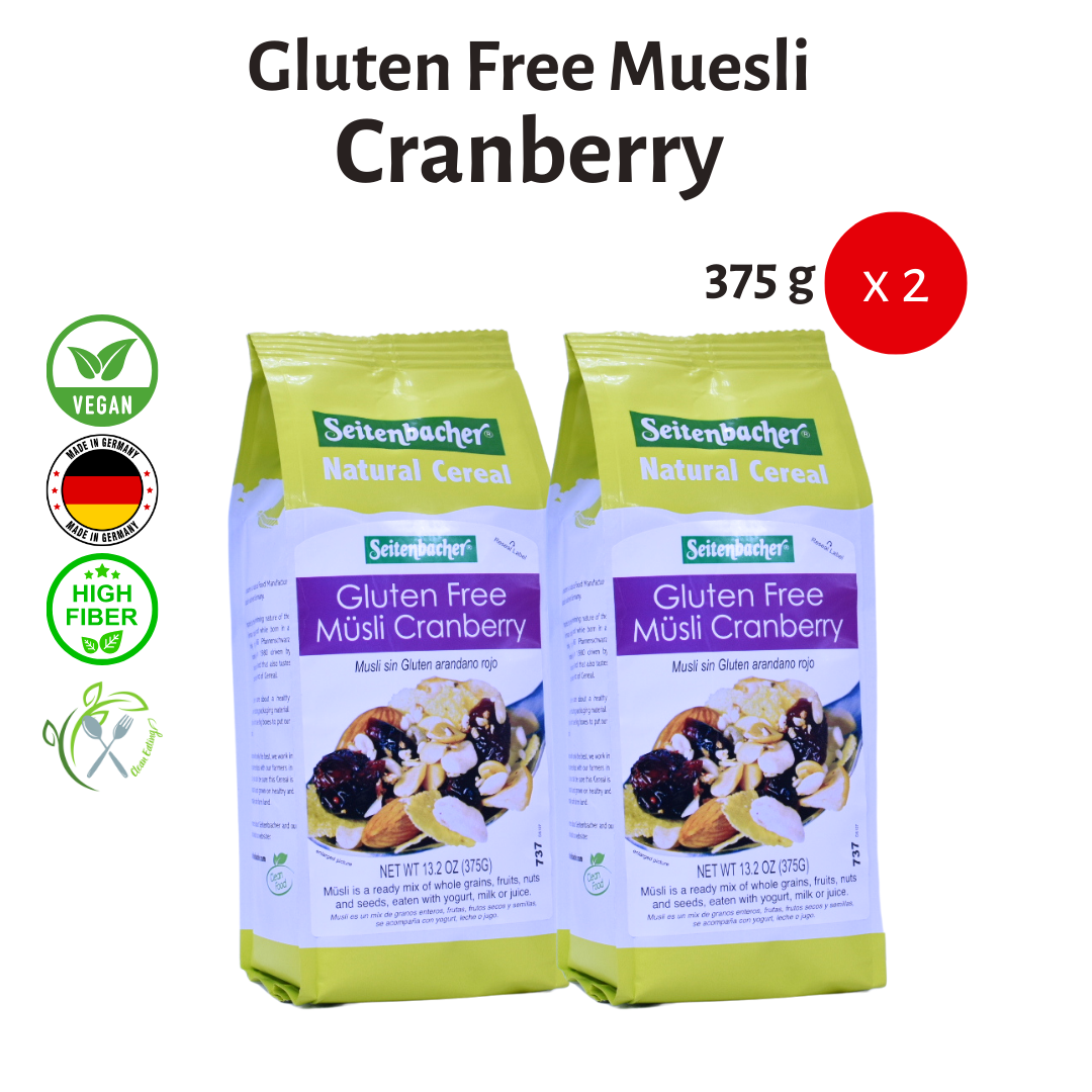 Seitenbacher Gluten Free Muesli Cranberry (375g) | Best From Germany