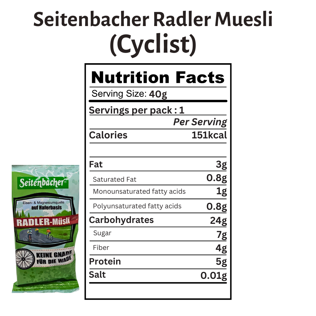 Seitenbacher Radler Muesli (Cyclist) – 40g