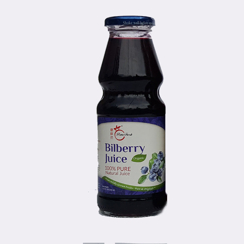 PomeFresh 100% Organic Bilberry Juice 330ml - PomeFresh Organic Pte Ltd