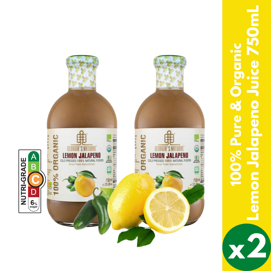 【Georgia's Natural】Lemon Jalapeno 750mLX2 Bottles | 100% Pure Organic | PREMIUM