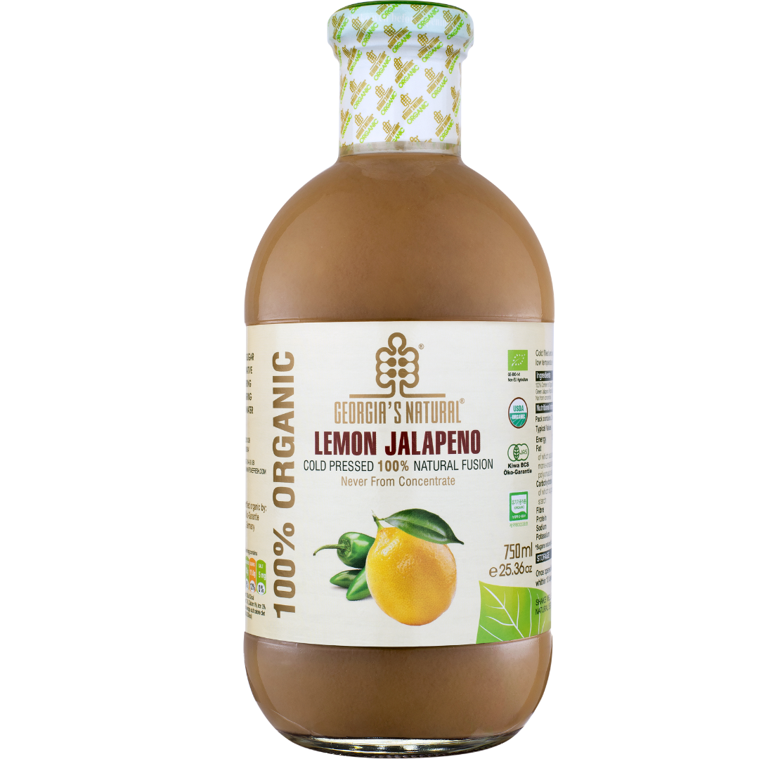 【Georgia's Natural】Lemon Jalapeno 750mLX2 Bottles | 100% Pure Organic | PREMIUM