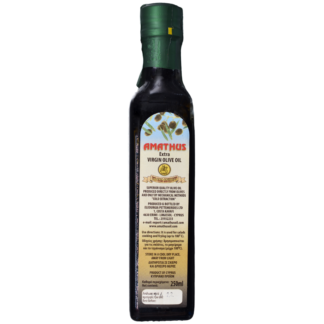 [AMATHUS OIL] ORGANIC EXTRA VIRGIN OLIVE OIL 250mL | COLD-PRESSED