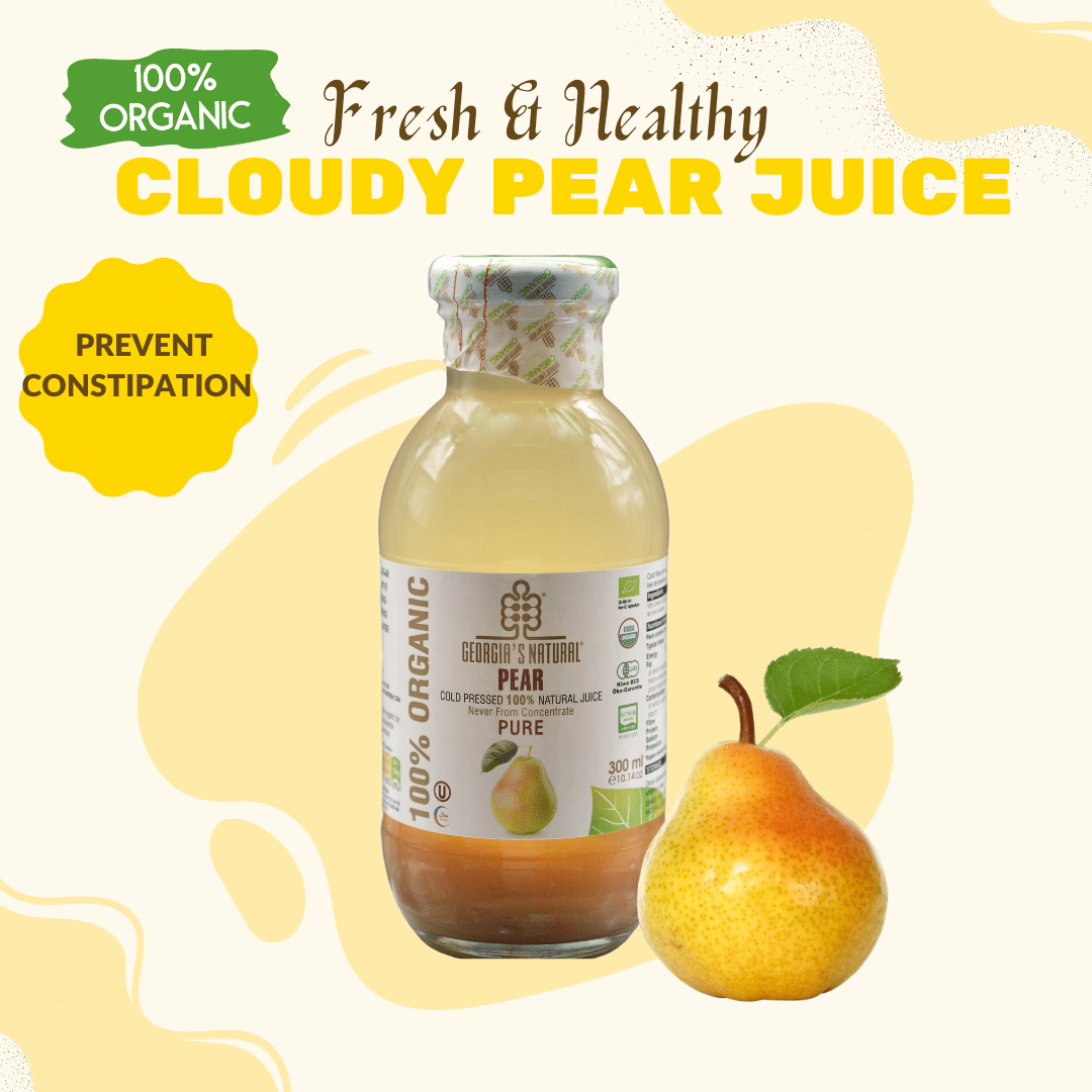 【Georgia's Natural】Pear / Apple Juice 300mL X 12 Bottles | 100% Pure Organic | Immunity Booster